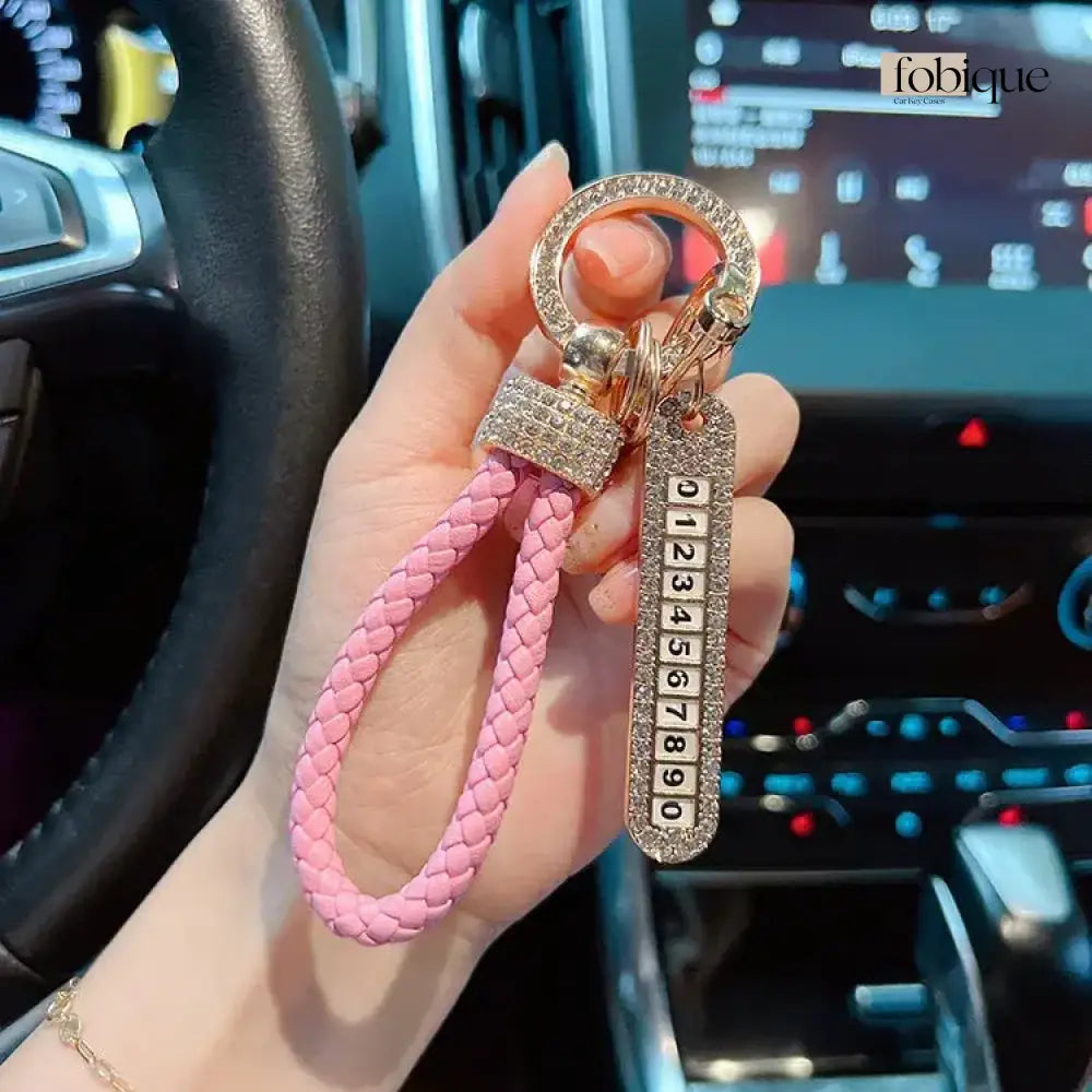 License Plate Keychain (Gold Edges) Fobique