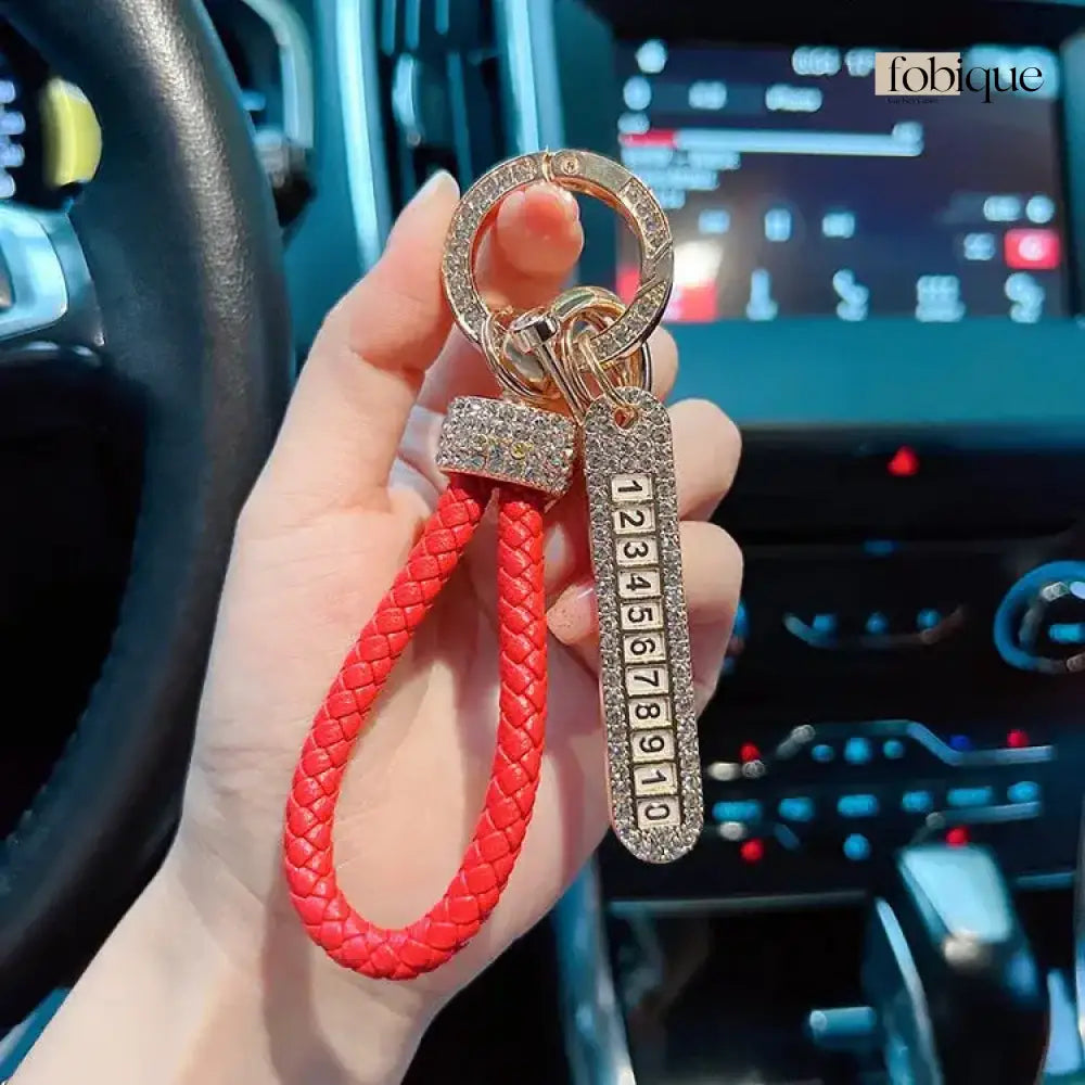 License Plate Keychain (Gold Edges) Fobique