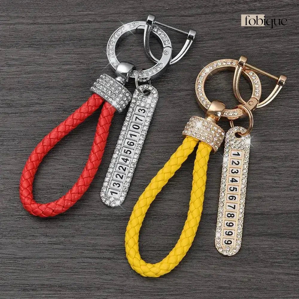 License Plate Keychain (Silver Edges) Fobique