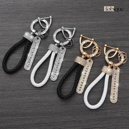 License Plate Keychain (Silver Edges) Fobique