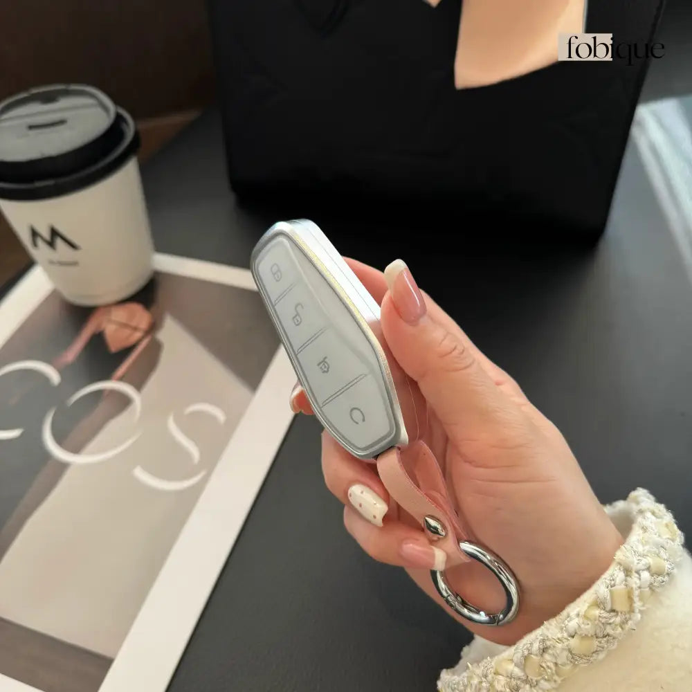 Prime Collection | Car Key Cover Compatible with BYD F3, G3, S6, M6 & More – Smart Key Card Case Fobique
