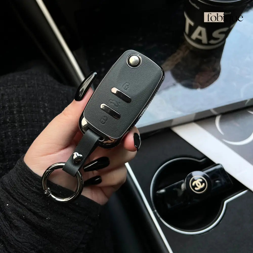 Prime Collection | Car Key Cover for SEAT Leon 5F, Ibiza 6J, Arona, Ateca, Toledo & More Fobique