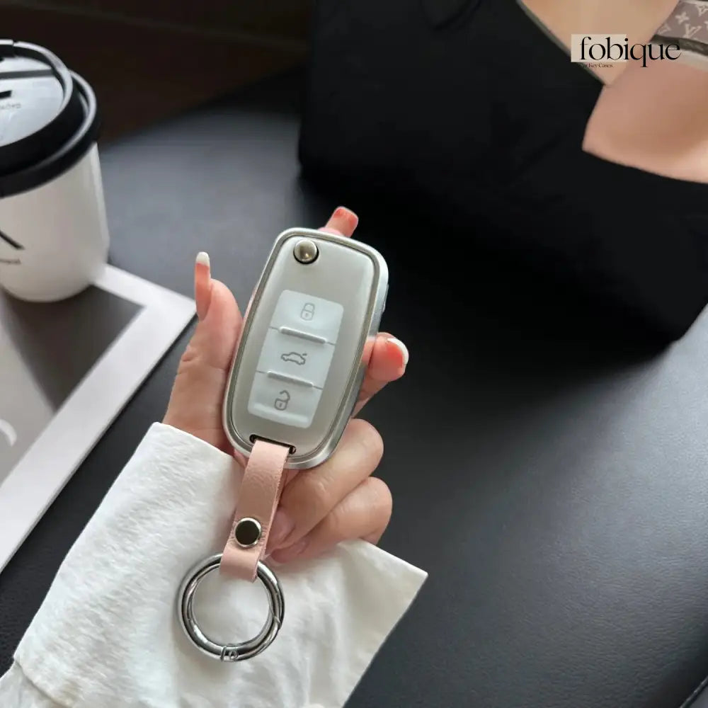Prime Collection | Car Key Cover for SEAT Leon 5F, Ibiza 6J, Arona, Ateca, Toledo & More Fobique