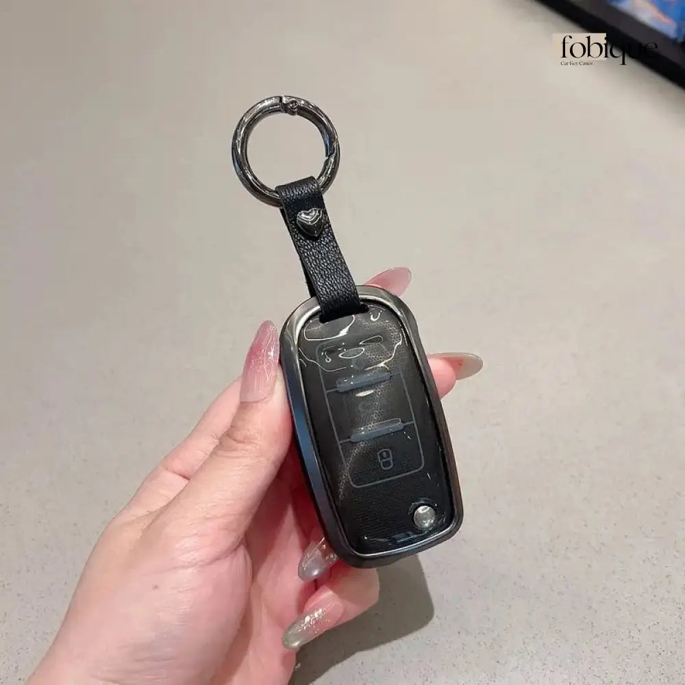 Prime Collection | Car Key Cover for SEAT Leon 5F, Ibiza 6J, Arona, Ateca, Toledo & More Fobique