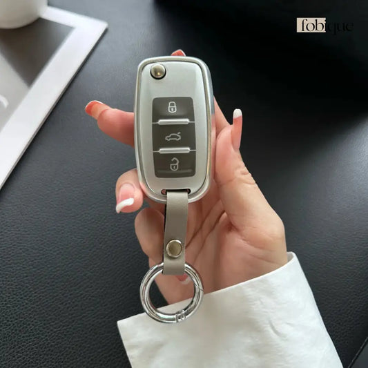 Prime Collection | Car Key Cover for SEAT Leon 5F, Ibiza 6J, Arona, Ateca, Toledo & More Fobique