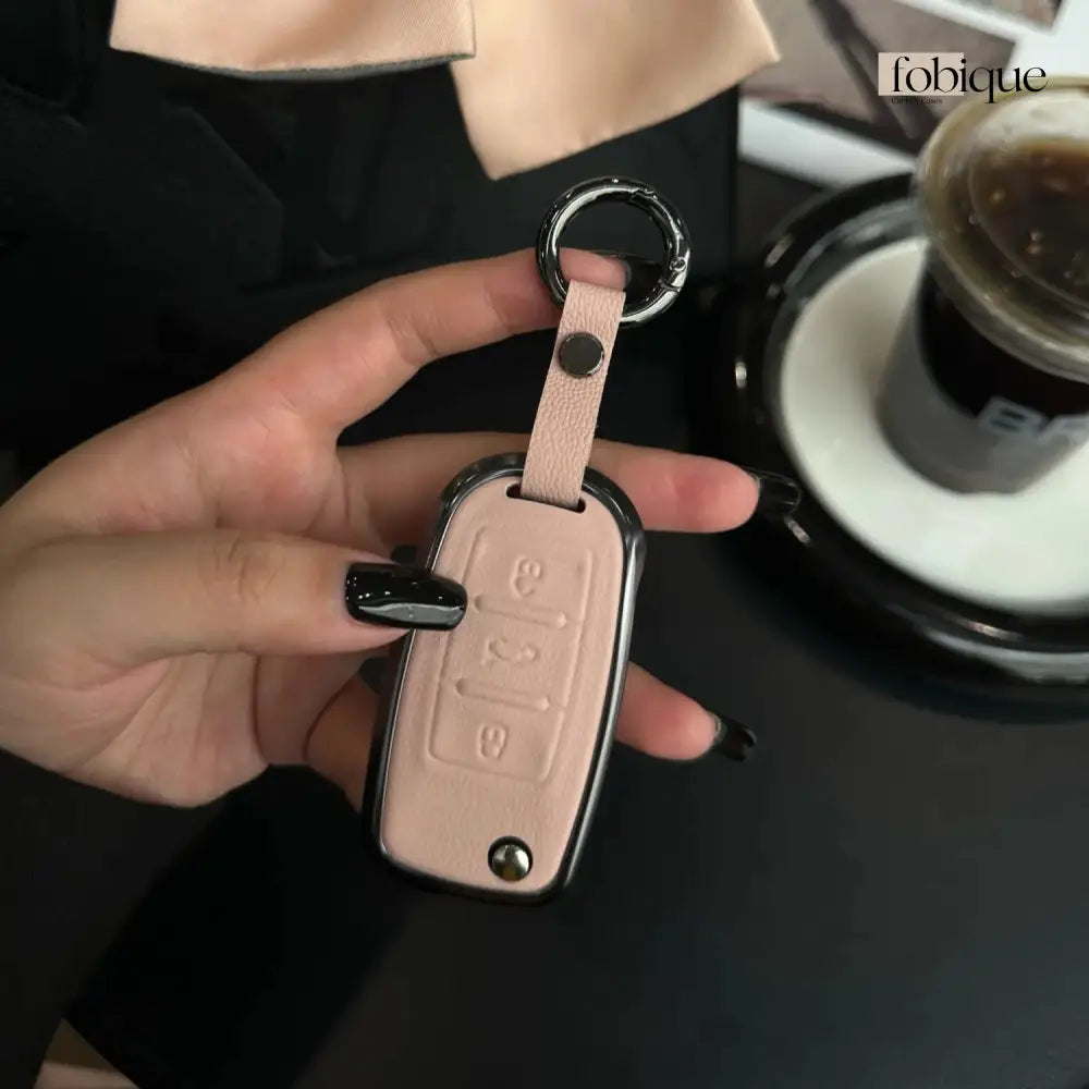 Prime Collection | Car Key Cover for SEAT Leon 5F, Ibiza 6J, Arona, Ateca, Toledo & More Fobique