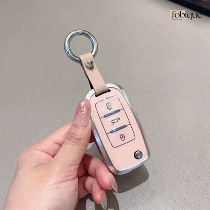 Prime Collection | Car Key Cover for SEAT Leon 5F, Ibiza 6J, Arona, Ateca, Toledo & More Fobique