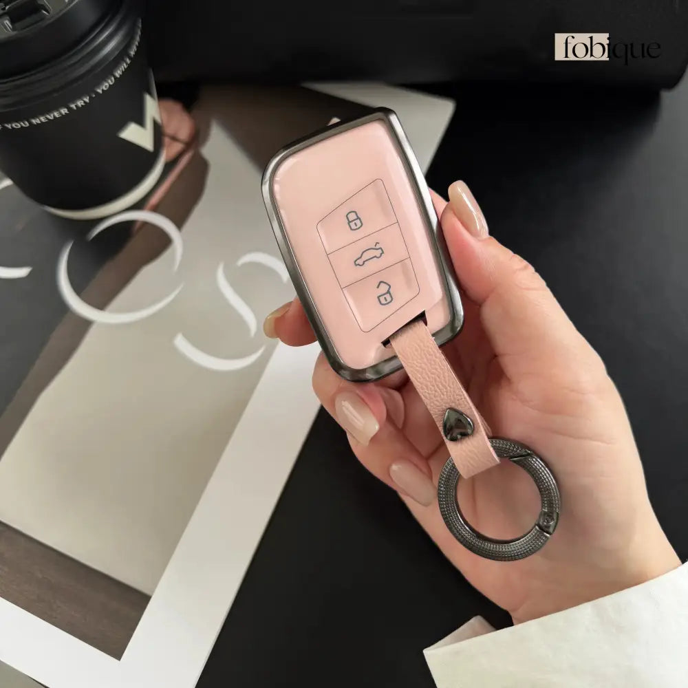 Classic Collection | Car Key Cover for SEAT Ateca, Leon, Tarraco, Arona & VW Tiguan, Golf 7 & More Fobique