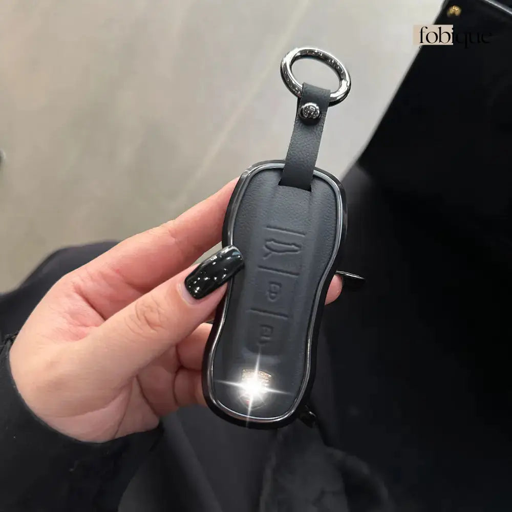 Prime Collection | Key Cover Fob Case Suitable for Porsche Panamera Cayenne Macan 911 Boxster Cayman & More Fobique