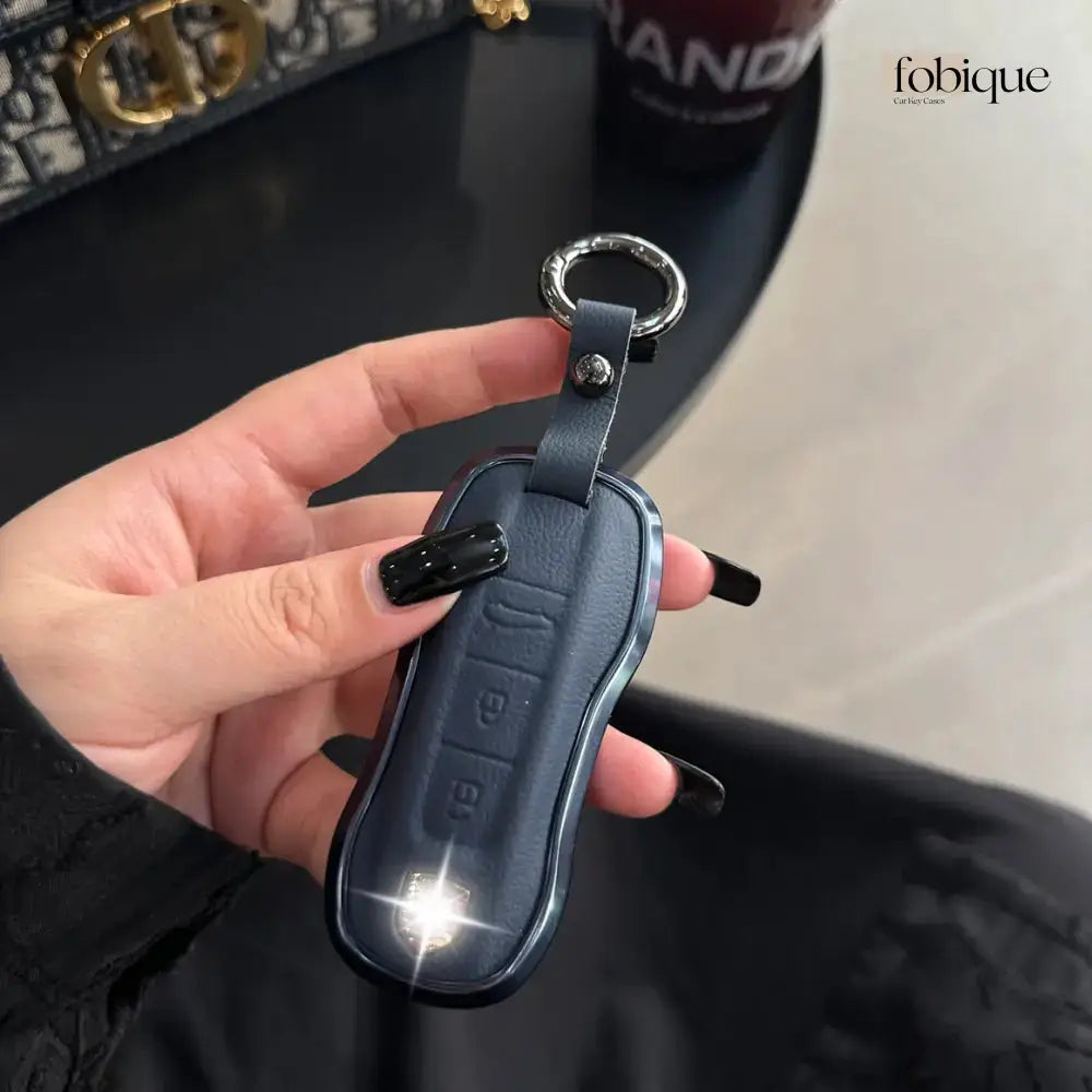 Prime Collection | Key Cover Fob Case Suitable for Porsche Panamera Cayenne Macan 911 Boxster Cayman & More Fobique