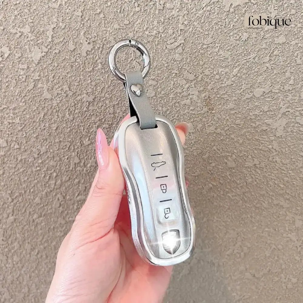 Prime Collection | Key Cover Fob Case Suitable for Porsche Panamera Cayenne Macan 911 Boxster Cayman & More Fobique