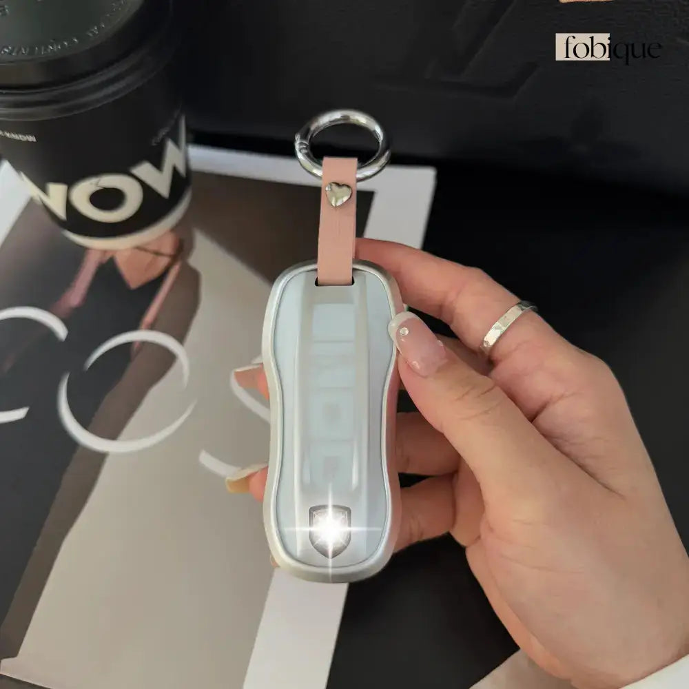 Prime Collection | Key Cover Fob Case Suitable for Porsche Panamera Cayenne Macan 911 Boxster Cayman & More Fobique