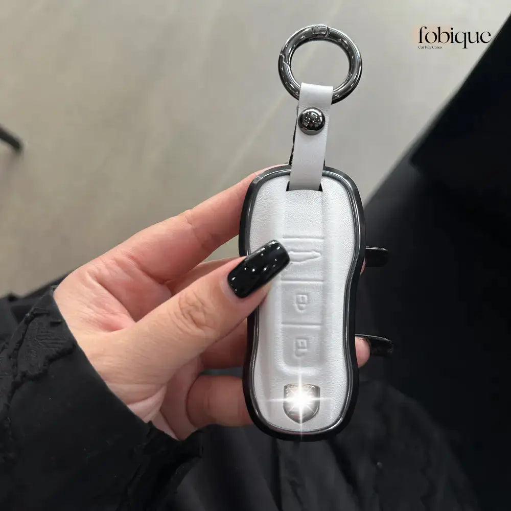 Prime Collection | Key Cover Fob Case Suitable for Porsche Panamera Cayenne Macan 911 Boxster Cayman & More Fobique