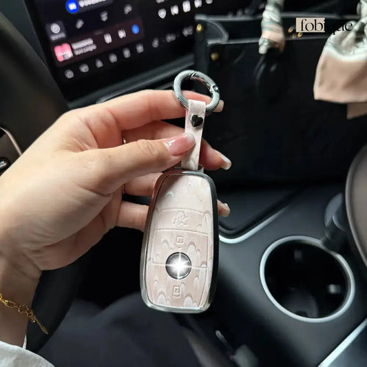 Prime Collection | Key Fob Cover Suitable for Mercedes C-Class, E-Class, S-Class, CL-Class, CLK-Class & More Fobique