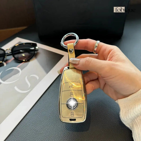 Prime Collection | Key Fob Cover Suitable for Mercedes C-Class, E-Class, S-Class, CL-Class, CLK-Class & More Fobique