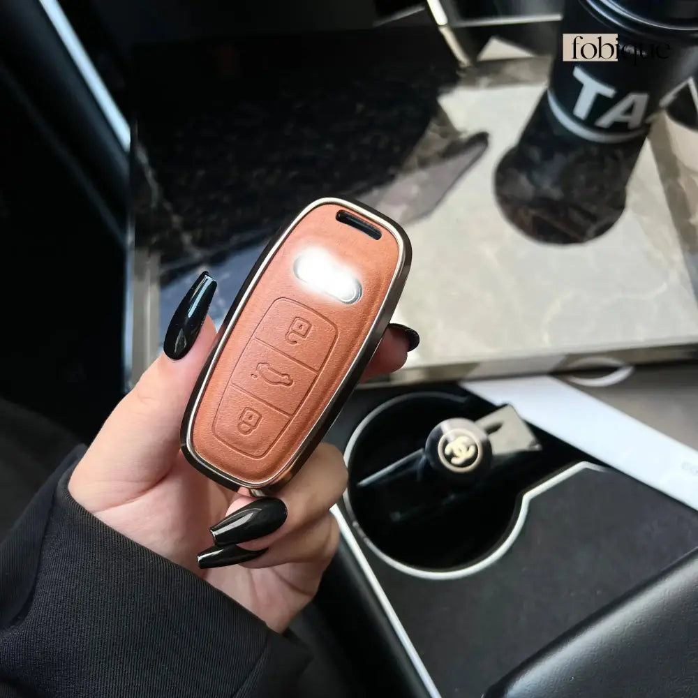 Prime Collection | Smart Key Fob Case for Audi | Fits A6 A7 A8 Q8 & e-tron Fobique