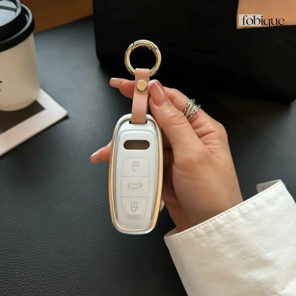 Prime Collection | Smart Key Fob Case for Audi | Fits A6 A7 A8 Q8 & e-tron Fobique