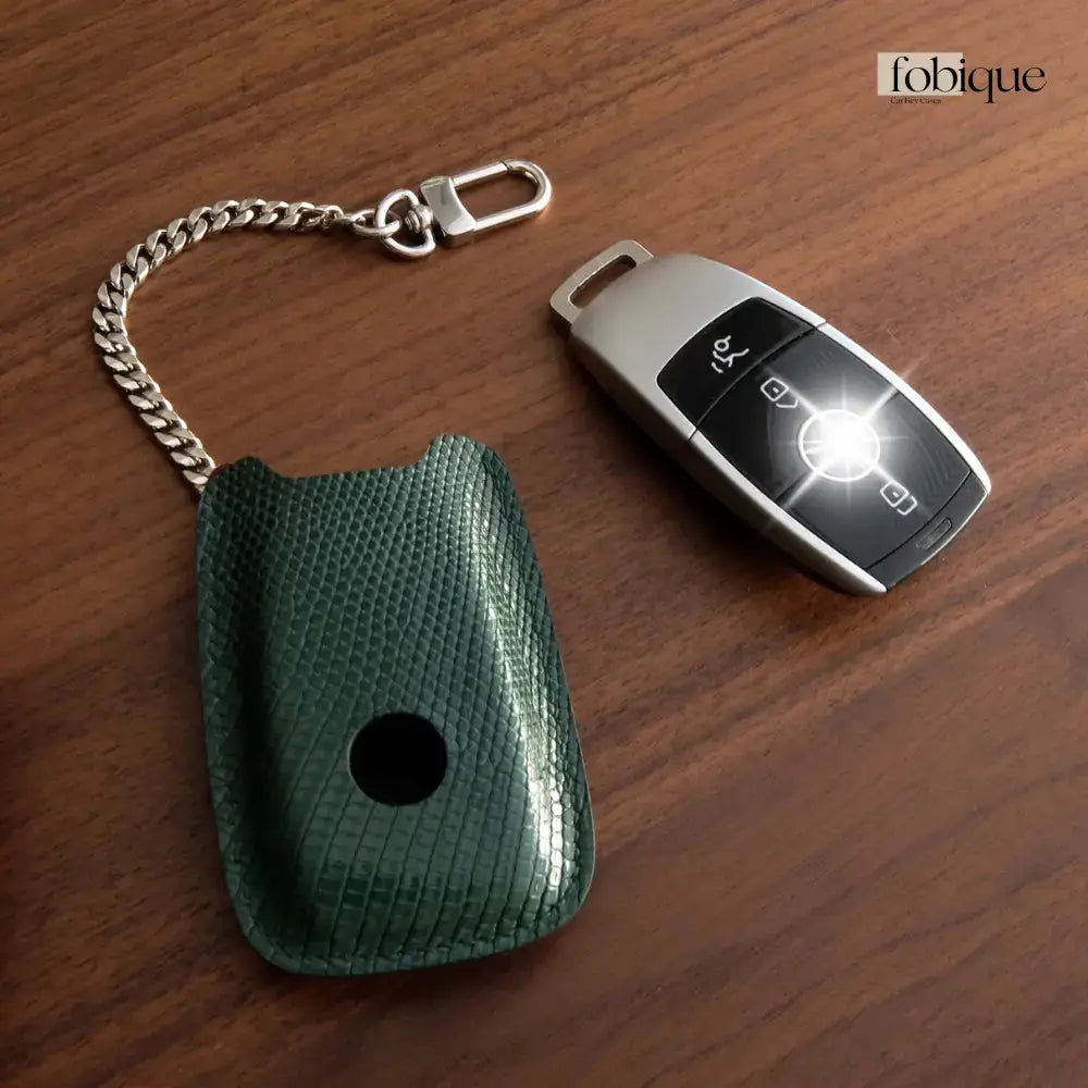 Regalia Collection - Lizard Leather | Key Fob Cover Suitable for Mercedes C-Class, E-Class, S-Class, A-Class, GLA, GLC & More Fobique