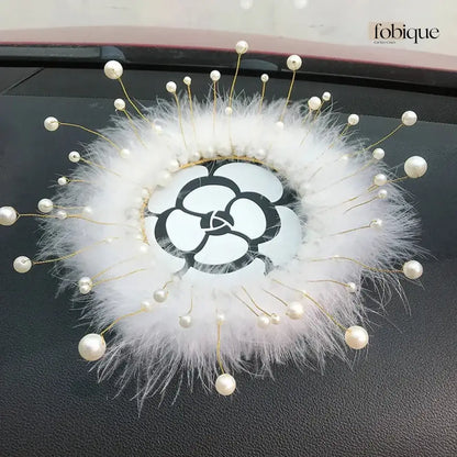 Rhinestone Beaded Pearl Bear Decoration Fobique