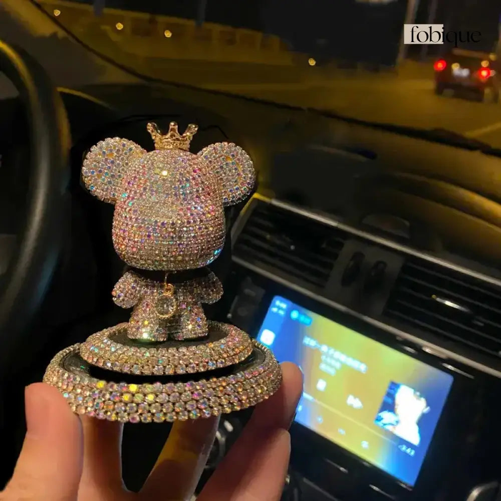 Rhinestone Beaded Pearl Bear Decoration Fobique