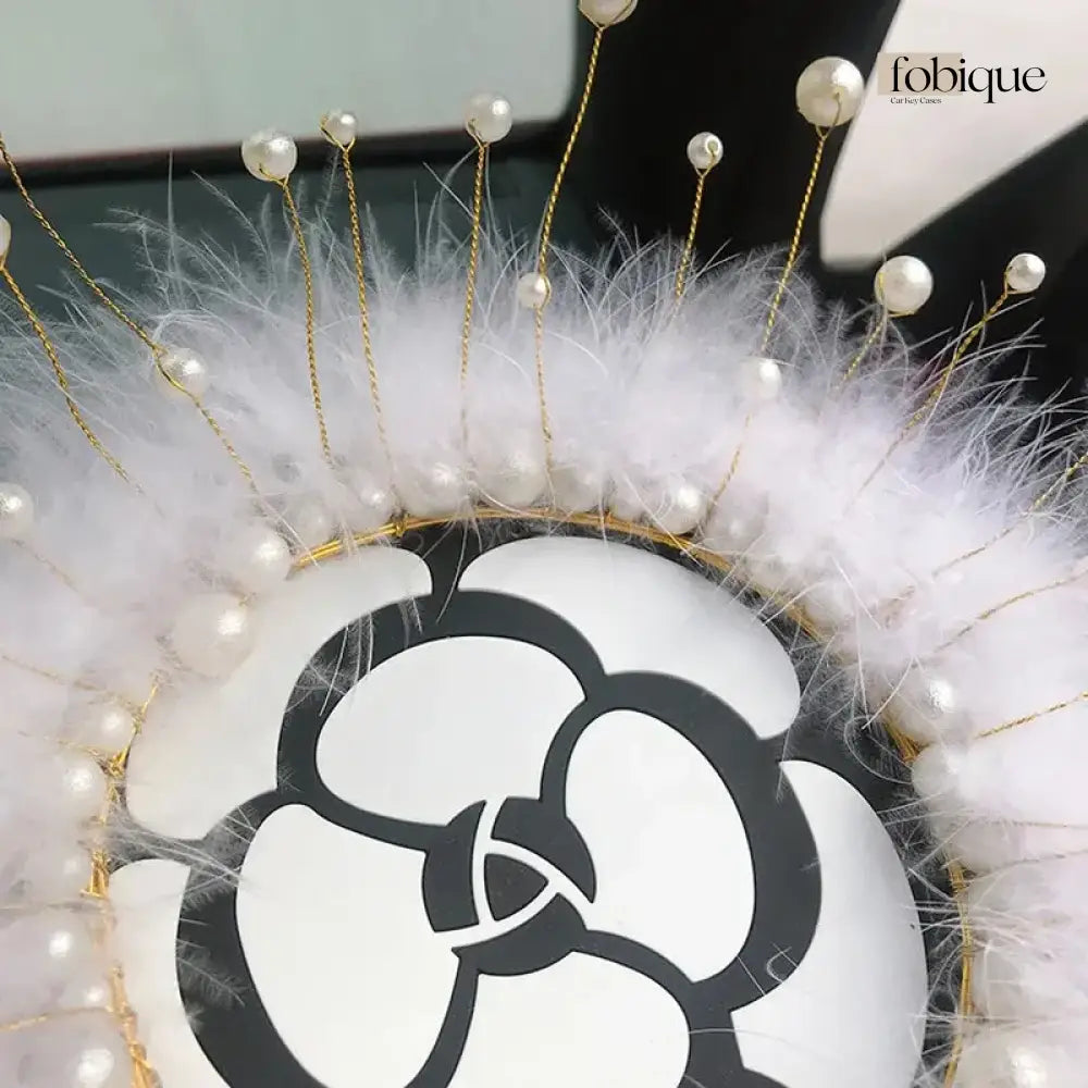 Rhinestone Beaded Pearl Bear Decoration Fobique