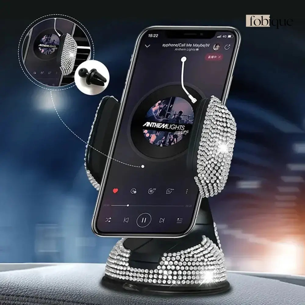 Rhinestone Phone Holder Fobique