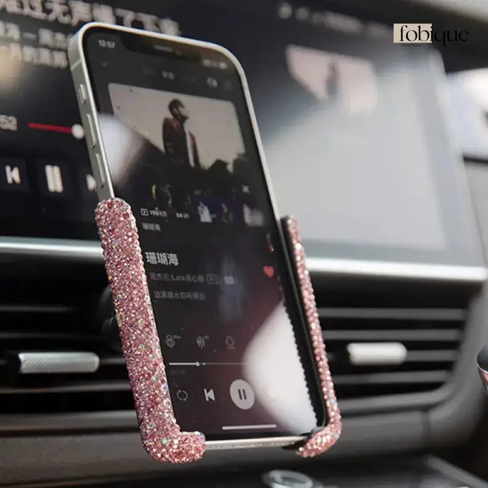 Rhinestone Phone Holder Fobique