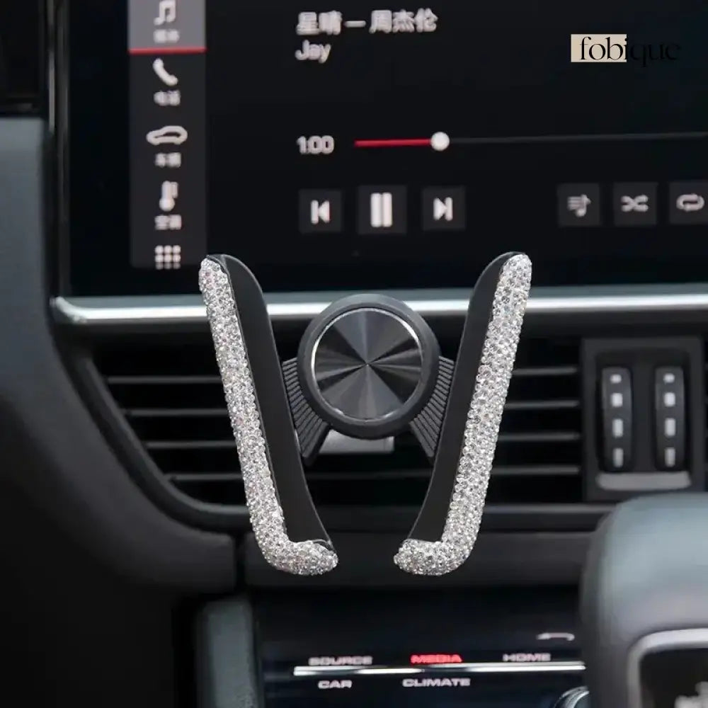 Rhinestone Phone Holder Fobique