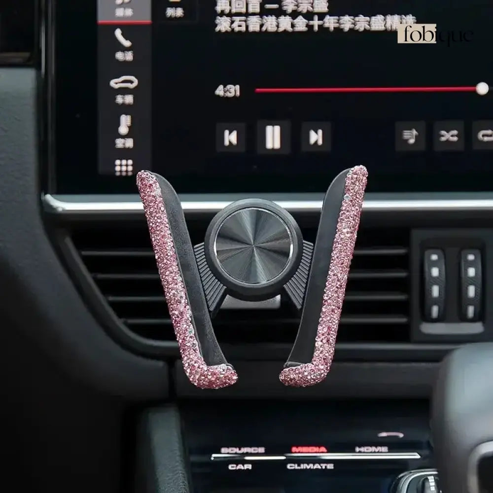 Rhinestone Phone Holder Fobique
