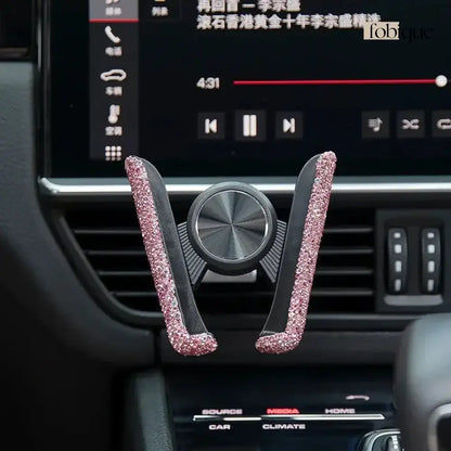 Rhinestone Phone Holder Fobique