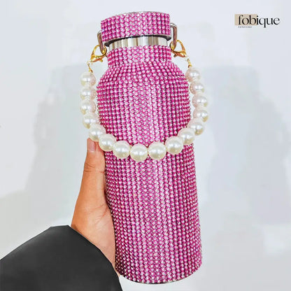 Rhinestone Water Bottle 750ml Fobique