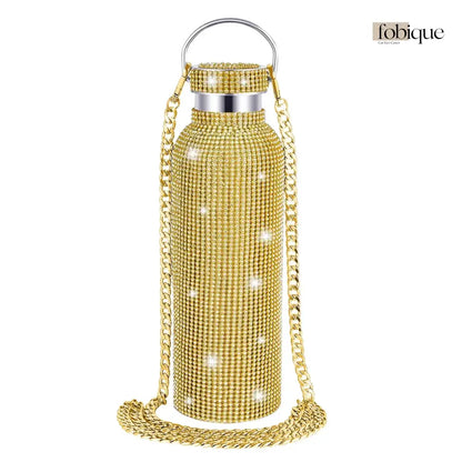 Rhinestone Water Bottle 750ml Fobique