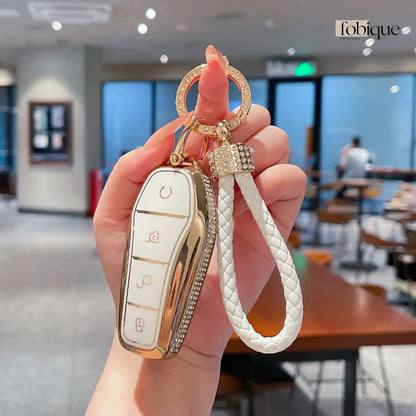 Royale Collection | Car Key Cover Compatible with BYD F3 G3 S6 M6 & More – Smart Key Card Case