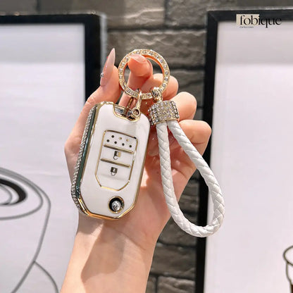 Royale Collection | Car Key Cover Compatible with Honda Civic Accord CR-V Pilot & more