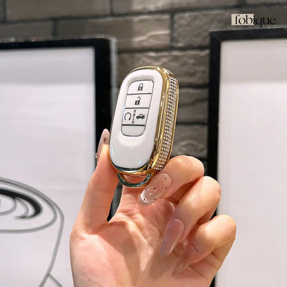 Royale Collection | Car Key Cover Compatible with Honda N-Box Custom N-Van Freed & more