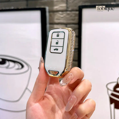 Royale Collection | Car Key Cover Compatible with Honda N-Box N-WGN N-Van & more