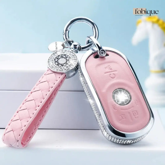 Royale Leather Collection | Car Key Cover Compatible with Buick Enclave, Envision, Regal & More – Smart Key Fob Case Fobique