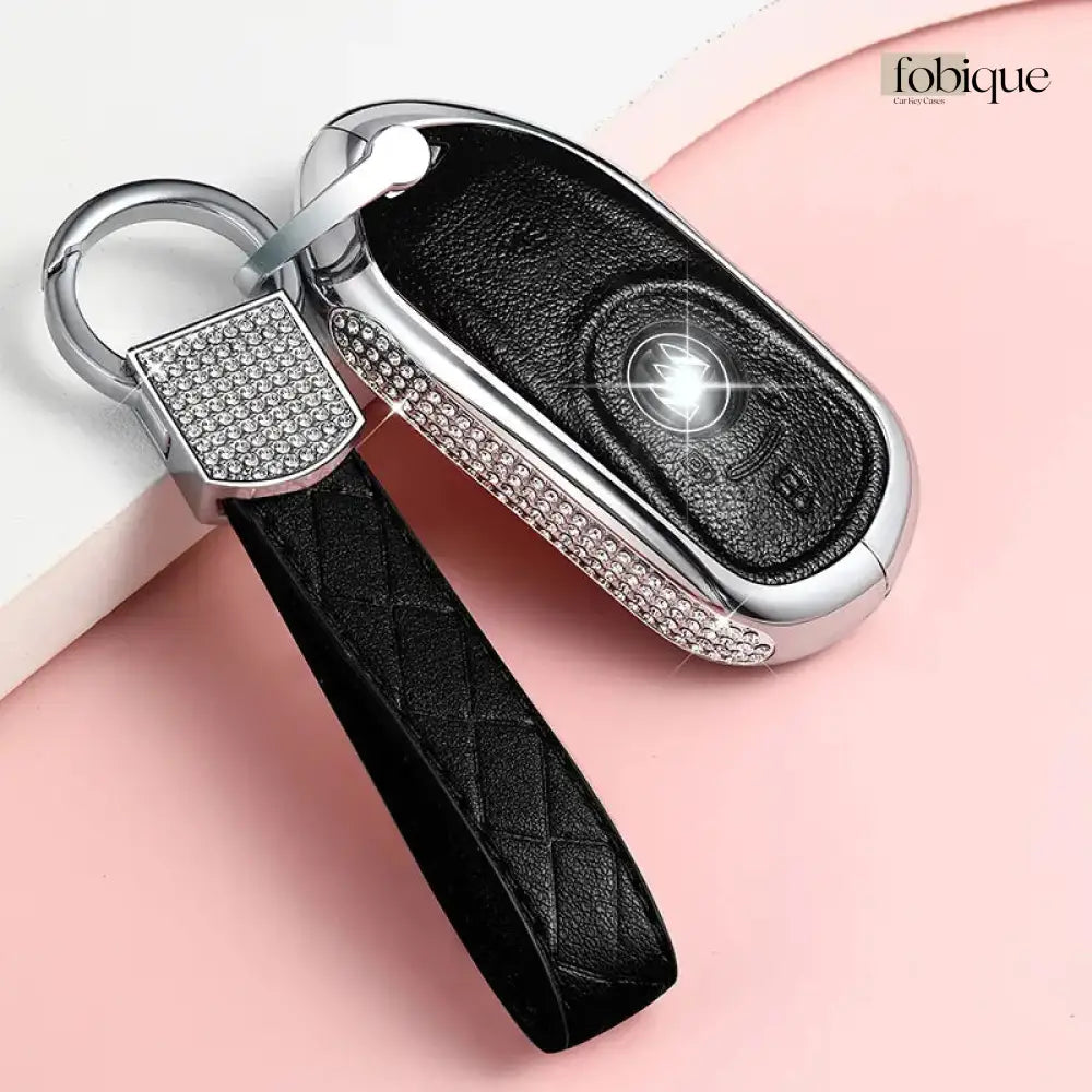 Royale Leather Collection | Car Key Cover Compatible with Buick Encore, Regal & More – Smart Key Fob Case Fobique