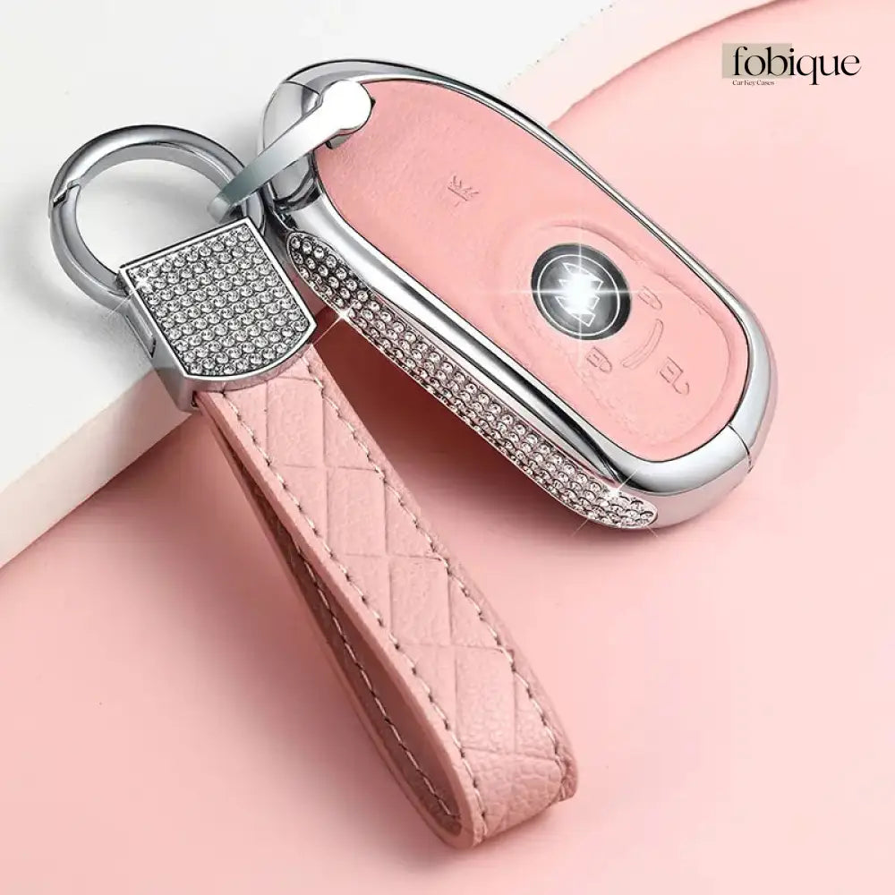 Royale Leather Collection | Car Key Cover Compatible with Buick Encore, Regal & More – Smart Key Fob Case Fobique