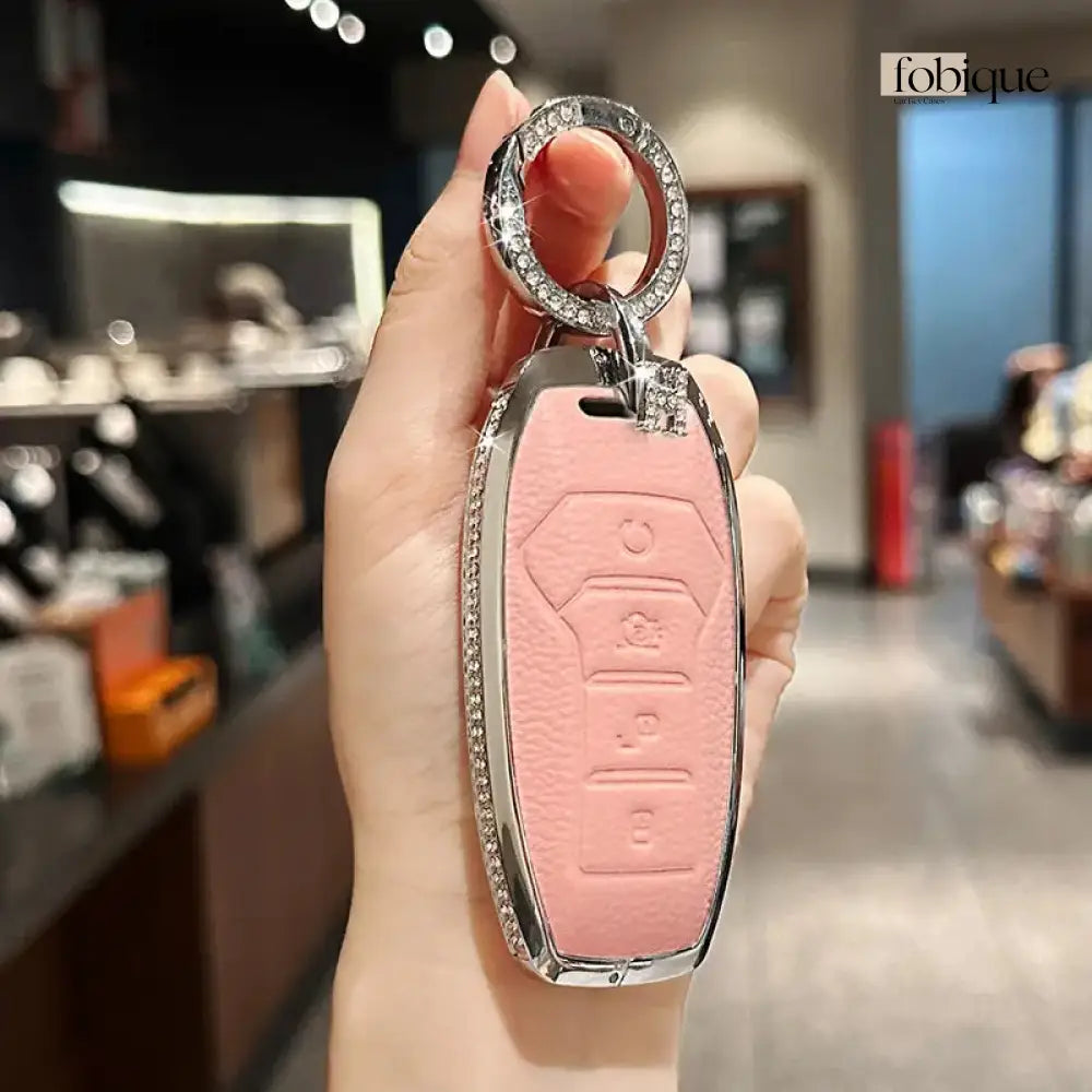 Royale Leather Collection | Car Key Cover Compatible with BYD Atto 3, Dolphin, Seal, Han & More Fobique