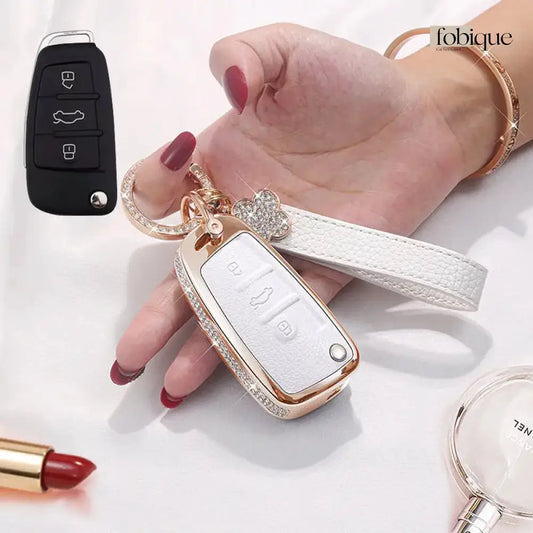 Royale Leather Collection | Key Fob Case for Audi | Fits A4 A5 Q5 & More Fobique