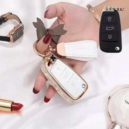 Royale Leather Collection | Key Fob Case for Audi | Fits A4 A5 Q5 & More Fobique