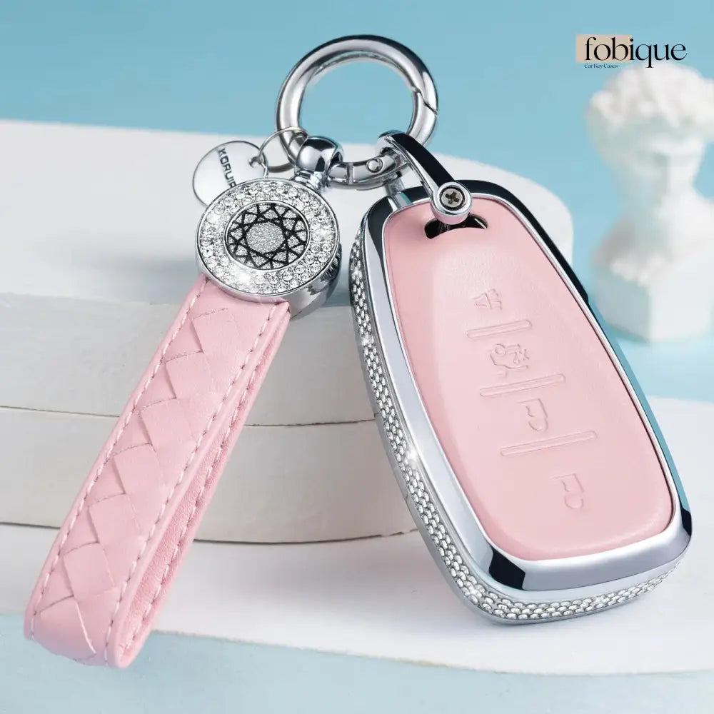 Royale Leather Collection | Car Key Cover Compatible with Chevrolet Malibu, Cruze, Equinox & More Fobique
