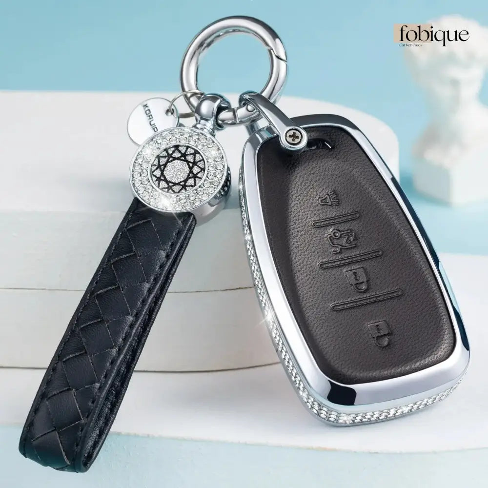 Royale Leather Collection | Car Key Cover Compatible with Chevrolet Malibu, Cruze, Equinox & More Fobique