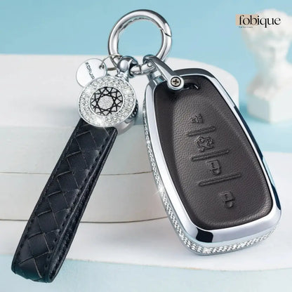 Royale Leather Collection | Car Key Cover Compatible with Chevrolet Malibu, Cruze, Equinox & More Fobique