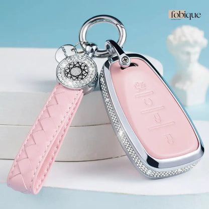 Royale Leather Collection | Car Key Cover Compatible with Chevrolet Malibu, Cruze, Equinox & More Fobique