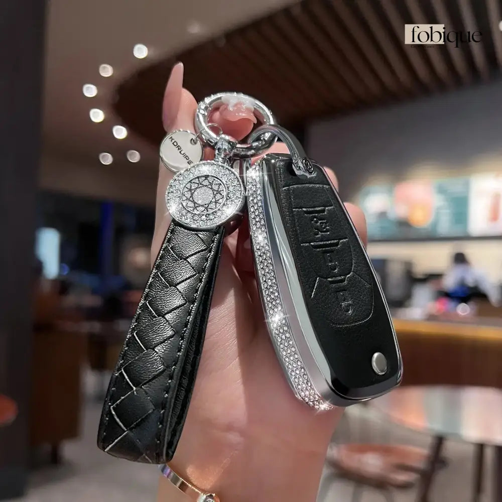 Royale Leather Collection | Car Key Cover Compatible with Chevrolet Trailblazer, S10, Onix & More Fobique