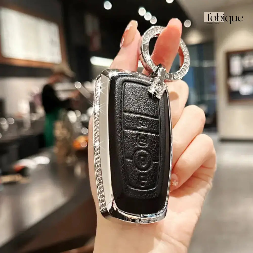 Royale Leather Collection | Car Key Cover Compatible with Ford Explorer, Edge, Mustang & more Fobique