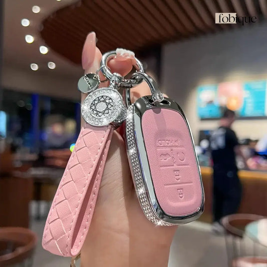 Royale Leather Collection | Car Key Cover Compatible with Honda Accord, Civic, CR-V, HR-V & more Fobique