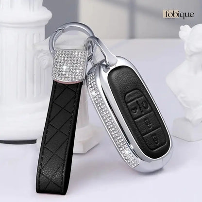 Royale Leather Collection | Car Key Cover Compatible with Honda N-Box Custom, N-Van, Freed & more Fobique